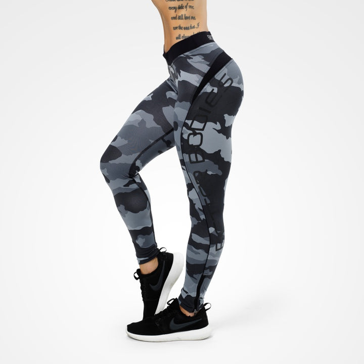 Better Bodies Camo Long Tights - Grey Camo