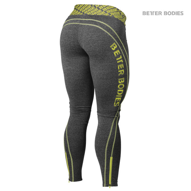 Better Bodies Shaped Logo Tights - Lime