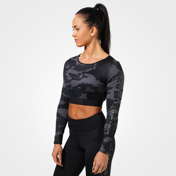 Better Bodies Chelsea Cropped Long Sleeve - Dark Camo