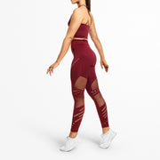 Better Bodies Waverly Tights - Sangria Red
