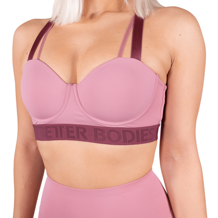 Better Bodies Waverly Sports Bra - Heather Pink