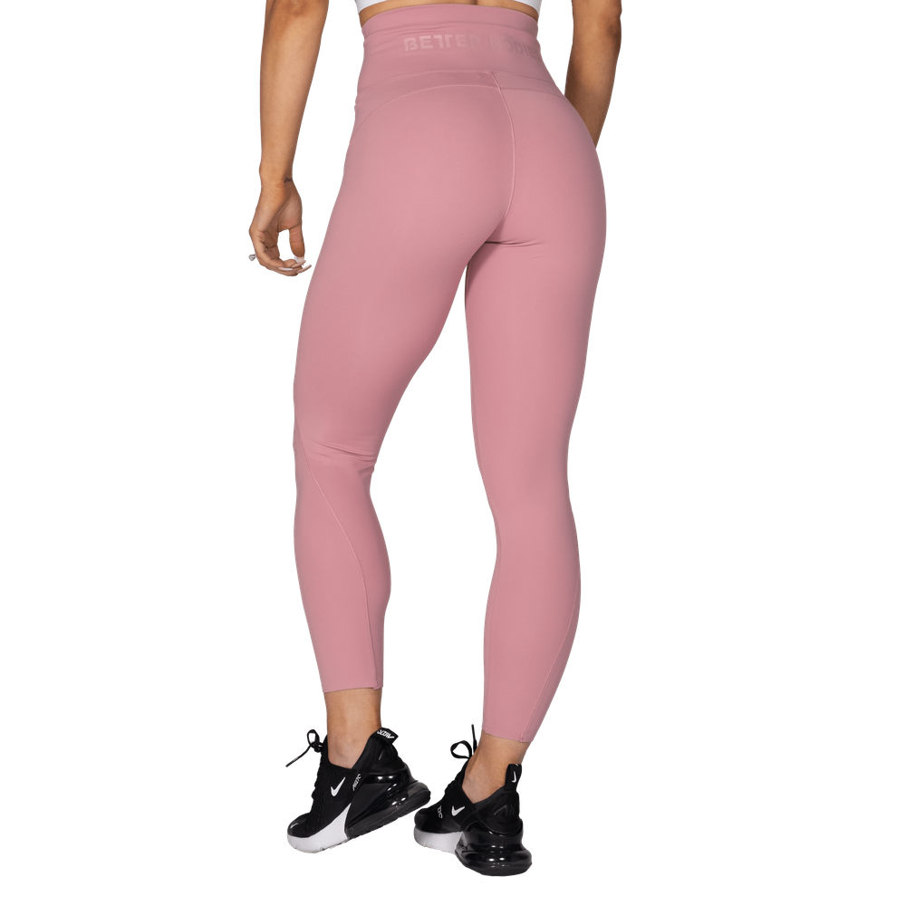 Better Bodies High Waist Leggings - Heather Pink