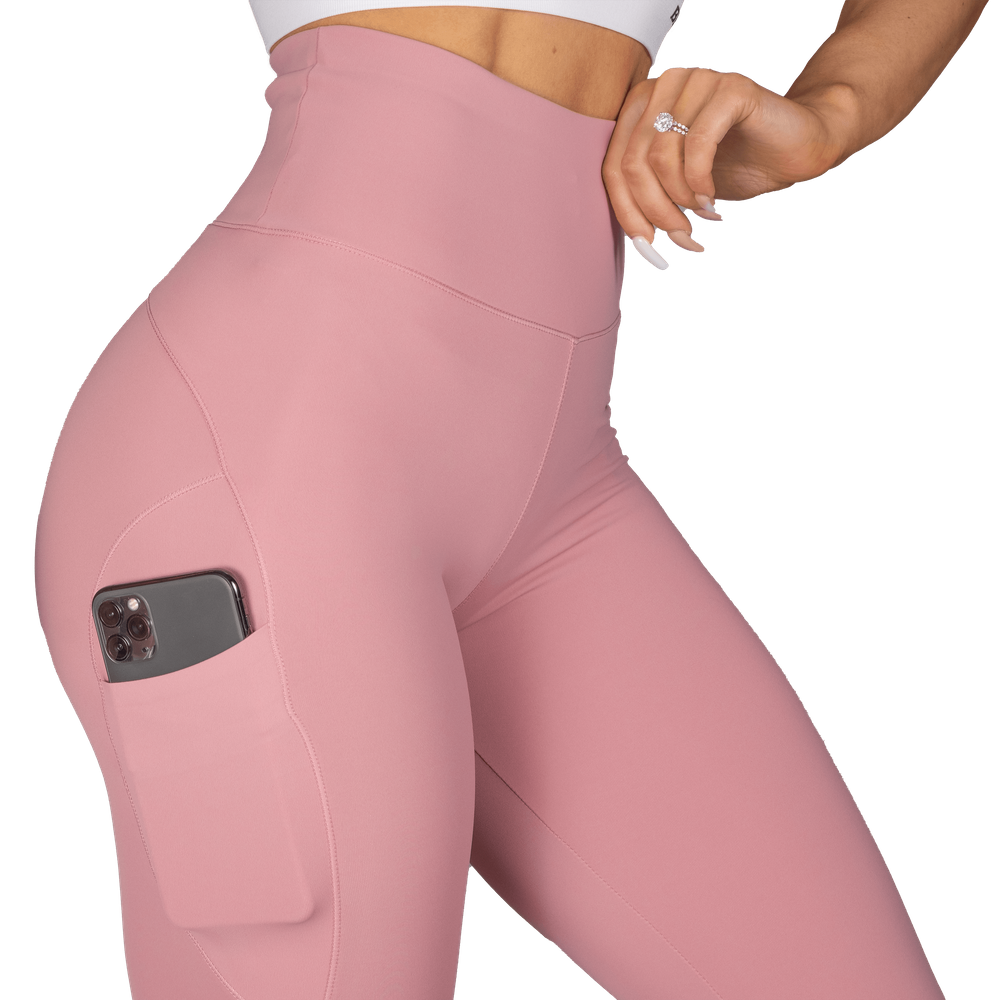 Better Bodies High Waist Leggings - Heather Pink