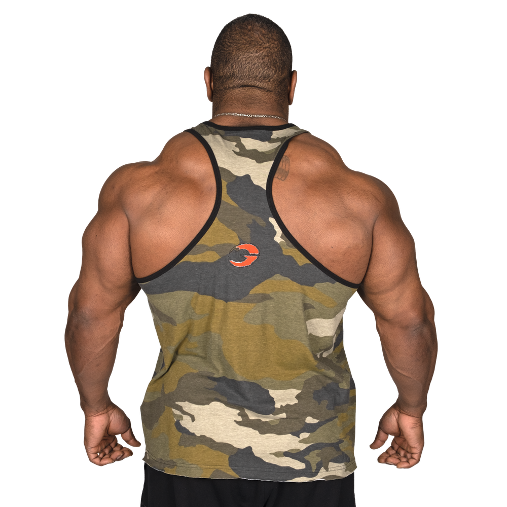 GASP Vintage T-Back - Green Camo