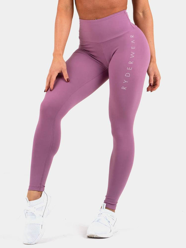 Ryderwear Instinct Scrunch Bum Leggings - Purple
