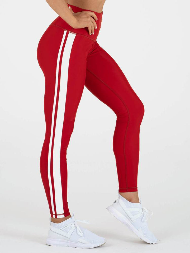 Ryderwear Stride High Waisted Leggings - Red