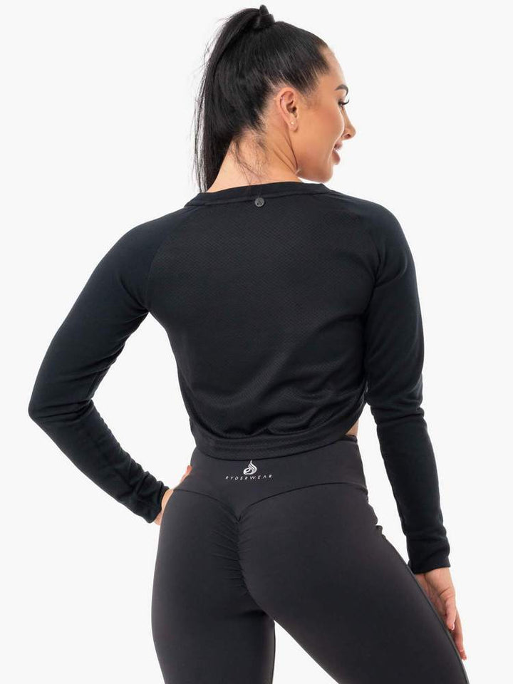 Ryderwear Staples Cropped Sweater - Black