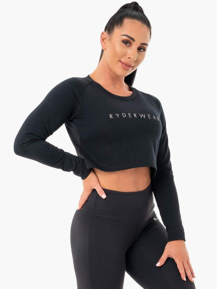 Ryderwear Staples Cropped Sweater - Black