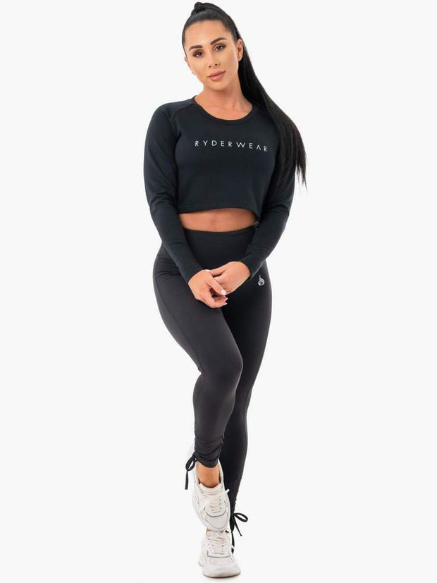 Ryderwear Staples Cropped Sweater - Black