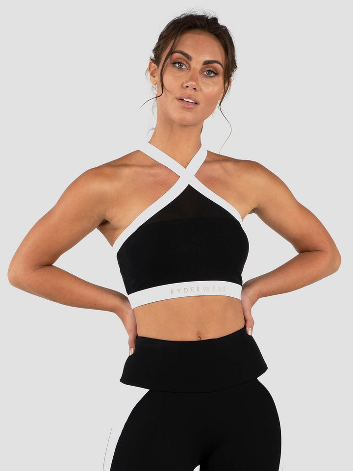 Ryderwear Empire Mesh Sports Bra - Black