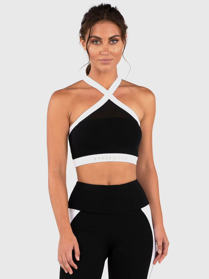 Ryderwear Empire Mesh Sports Bra - Black