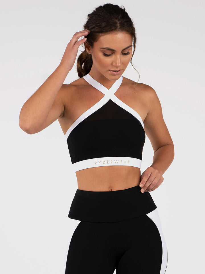 Ryderwear Empire Mesh Sports Bra - Black