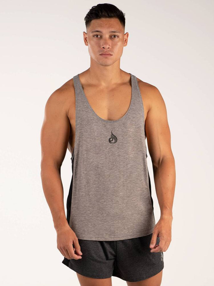 Ryderwear BSX Stringer T-Back - Grey Marle