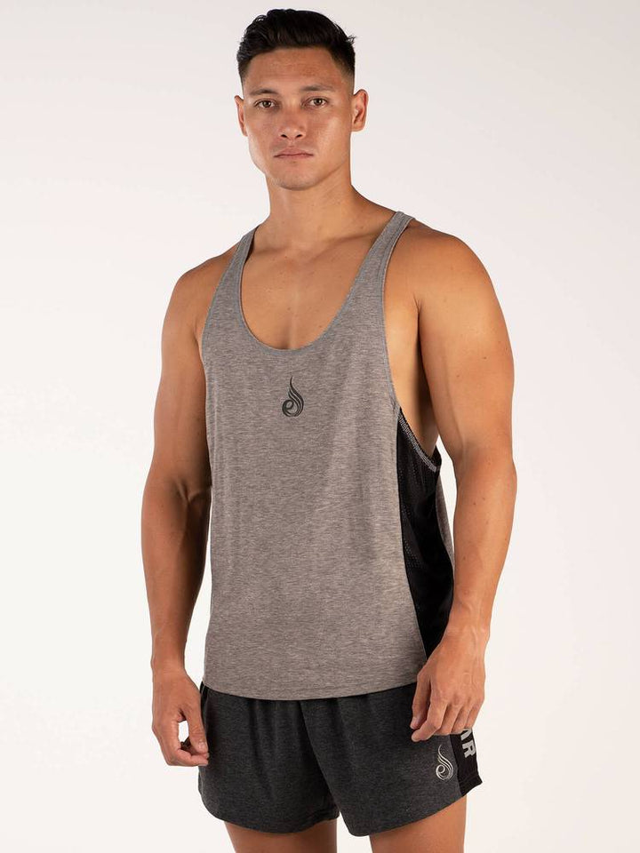 Ryderwear BSX Stringer T-Back - Grey Marle