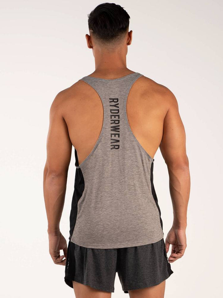 Ryderwear BSX Stringer T-Back - Grey Marle