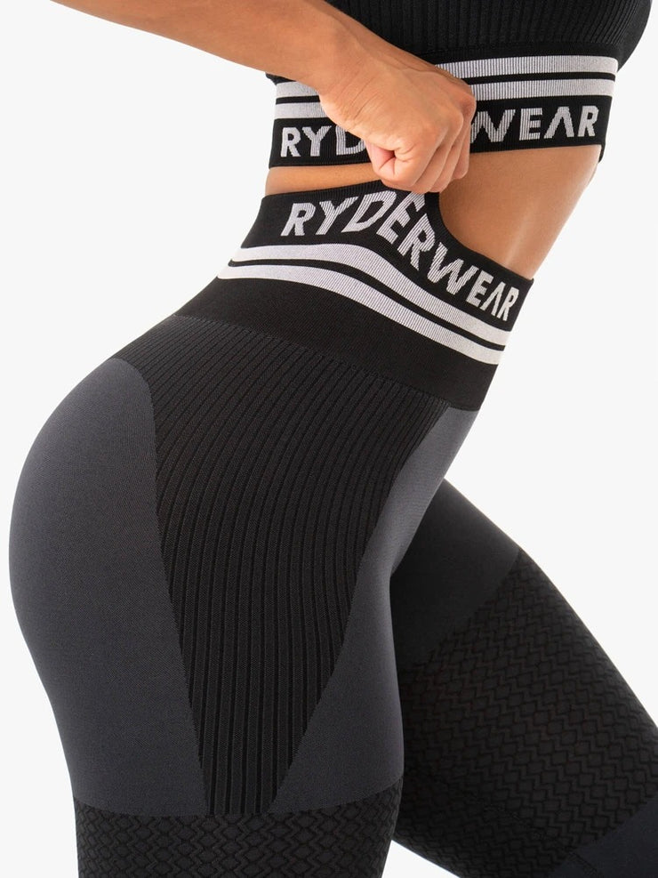 Ryderwear Freestyle Seamless High Waisted Leggings - Black