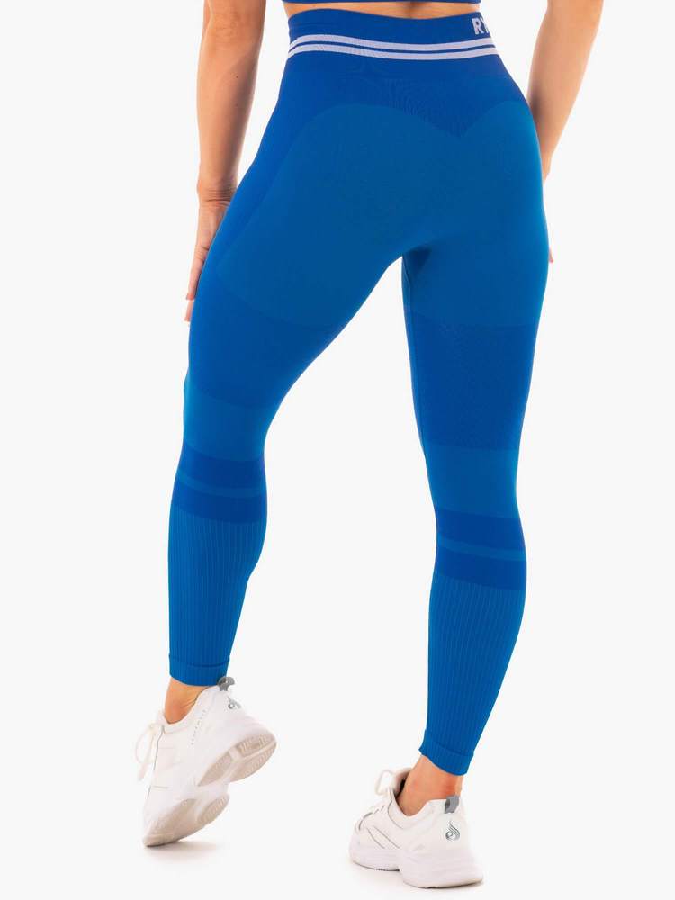 Ryderwear Freestyle Seamless High Waisted Leggings - Blue