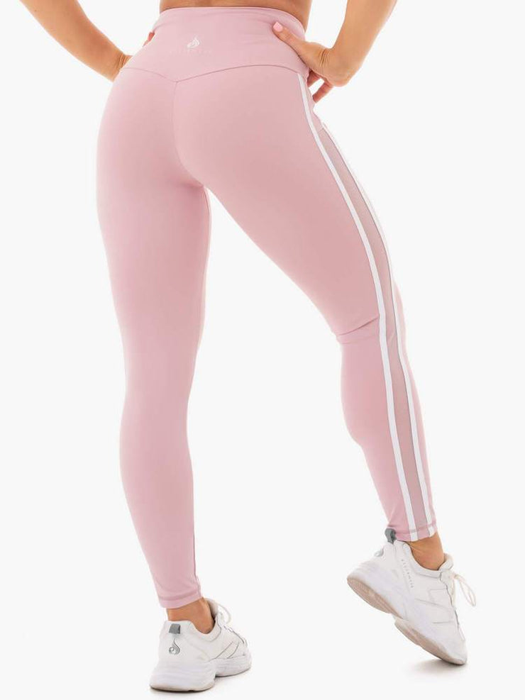 Ryderwear Collide High Waisted Leggings - Dusty Pink