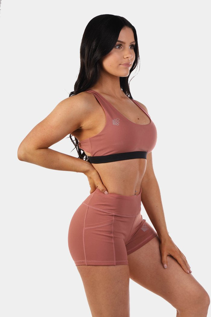 Jed North Serenity Sports Bra - Merlot