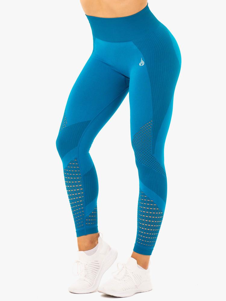 Ryderwear Electra Seamless Leggings - Electric Blue