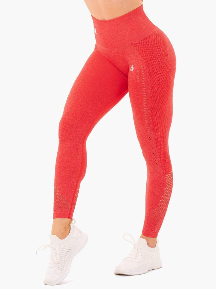 Ryderwear Seamless Staples Leggings - Red Marl