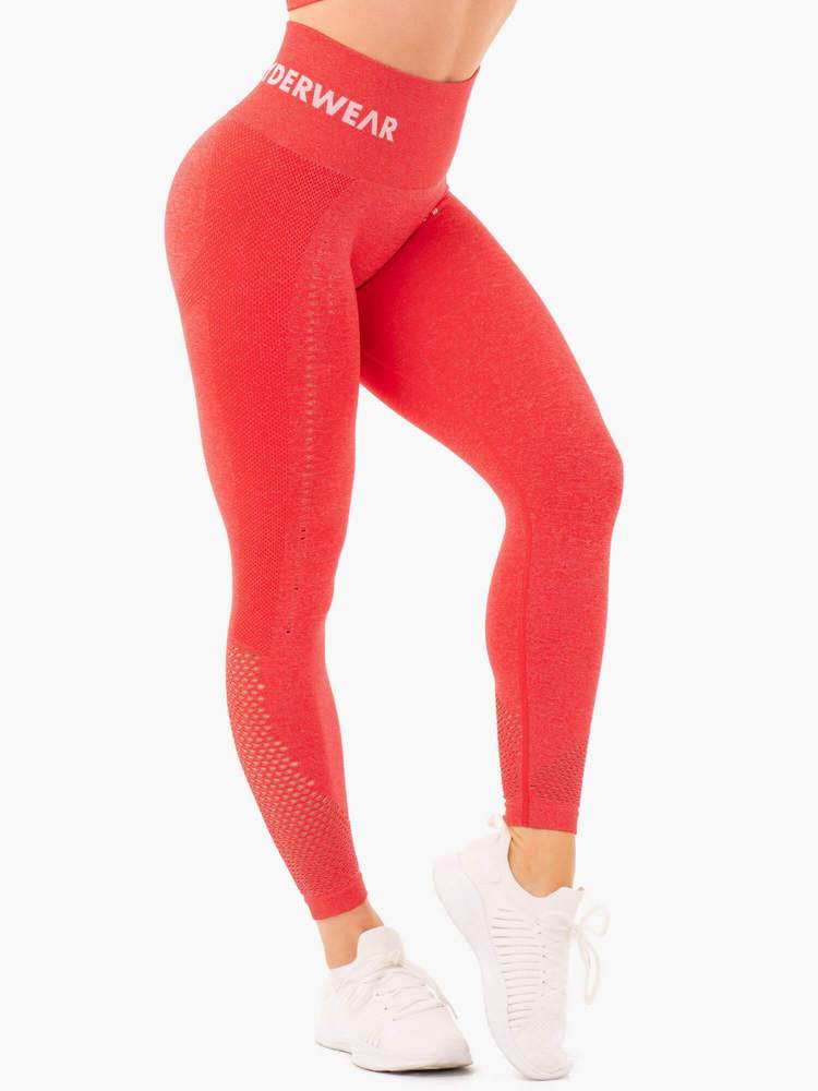 Ryderwear Seamless Staples Leggings - Red Marl