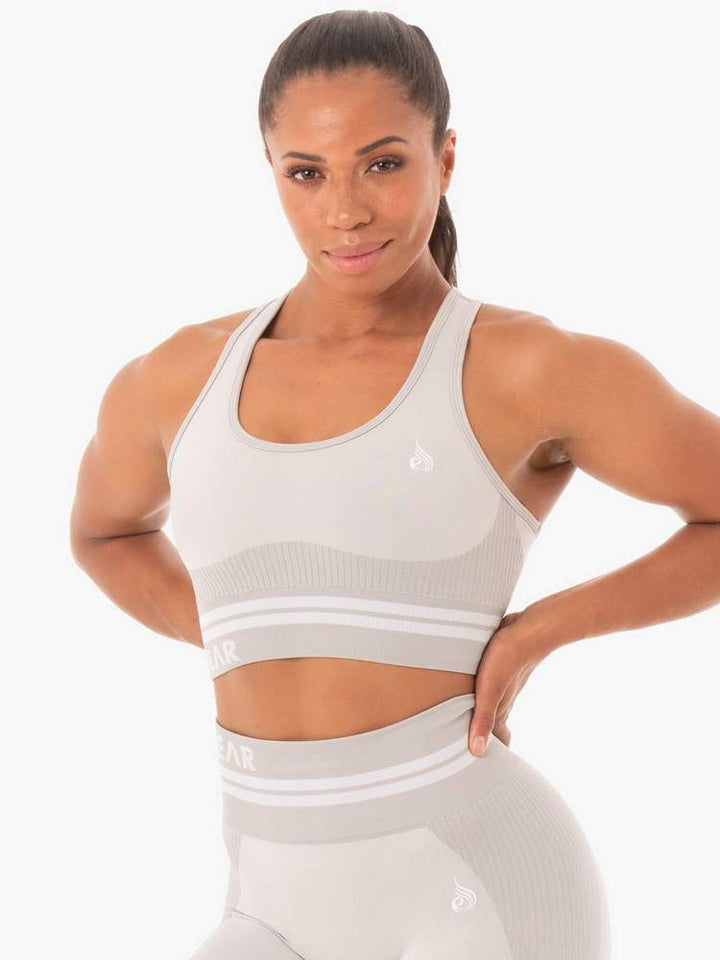 Ryderwear Freestyle Seamless Longline Sports Bra - Grey