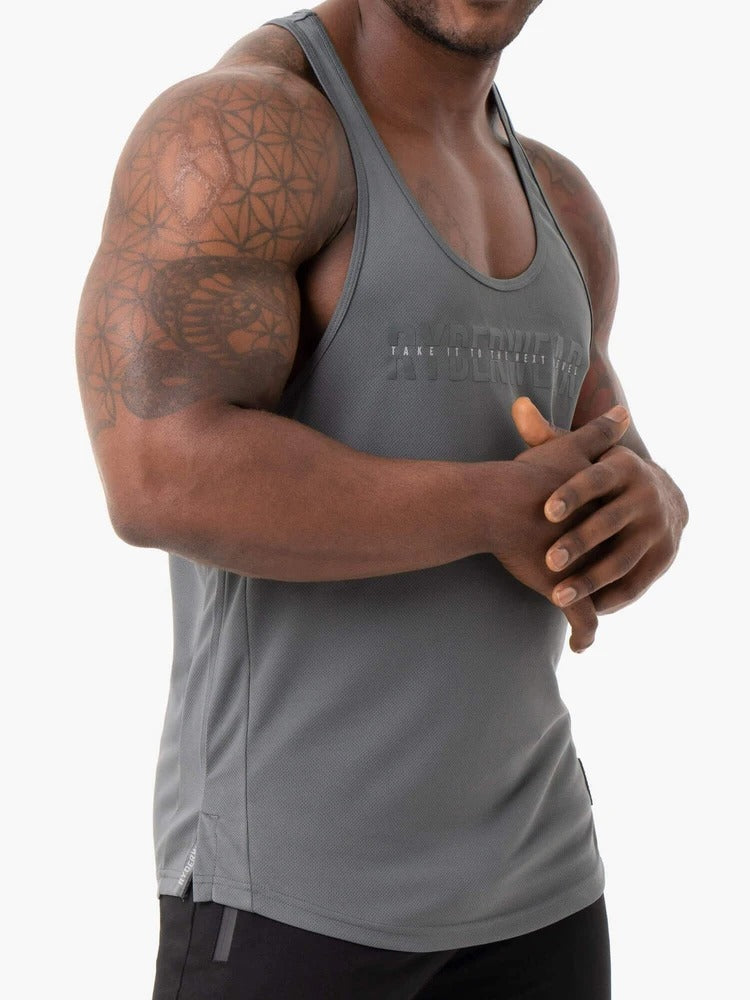 Ryderwear Energy Mesh T-Back - Charcoal