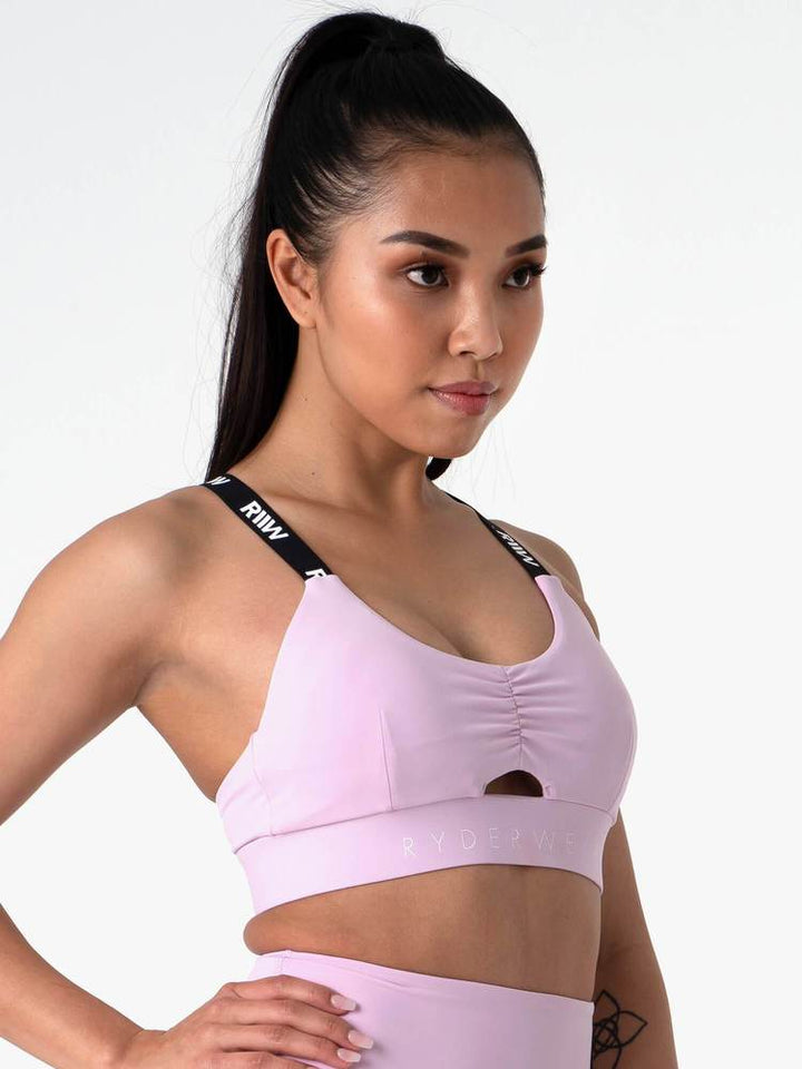 Ryderwear Pastels Scrunch Sports Bra - Lavender