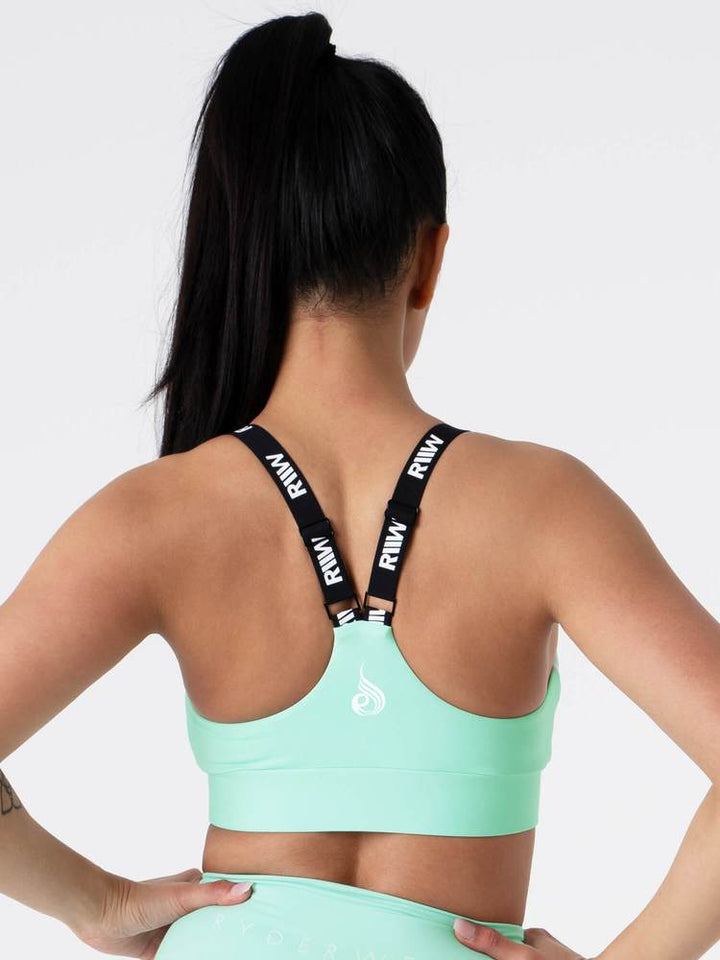 Ryderwear Pastels Scrunch Sports Bra - Mint