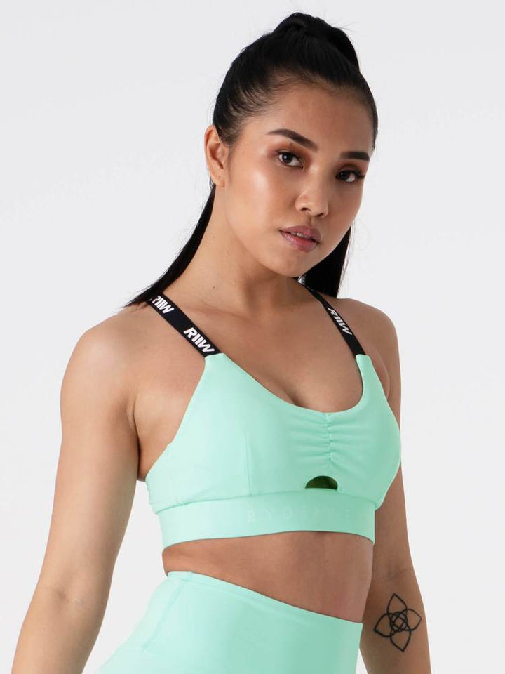 Ryderwear Pastels Scrunch Sports Bra - Mint