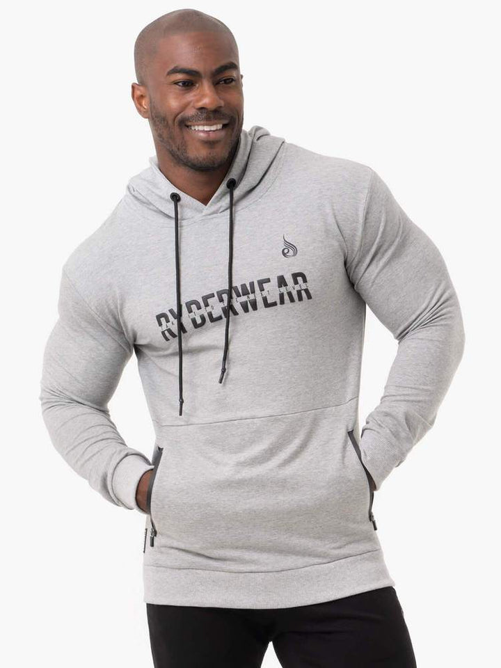 Ryderwear Energy Pullover Hoodie - Grey Marl