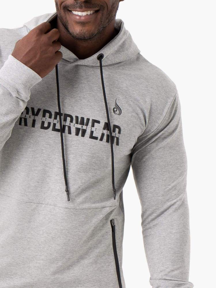 Ryderwear Energy Pullover Hoodie - Grey Marl