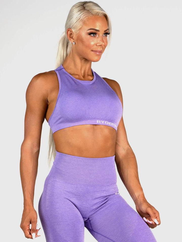 Ryderwear Seamless Sports Bra - Purple Marl