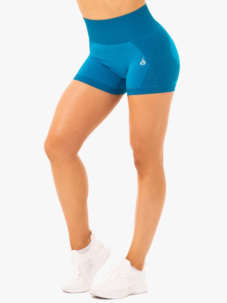 Ryderwear Electra Seamless Shorts - Electric Blue