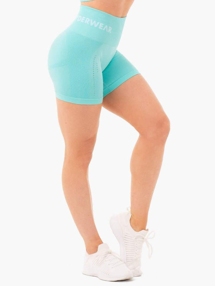 Ryderwear Seamless Staples Shorts - Aqua Marl