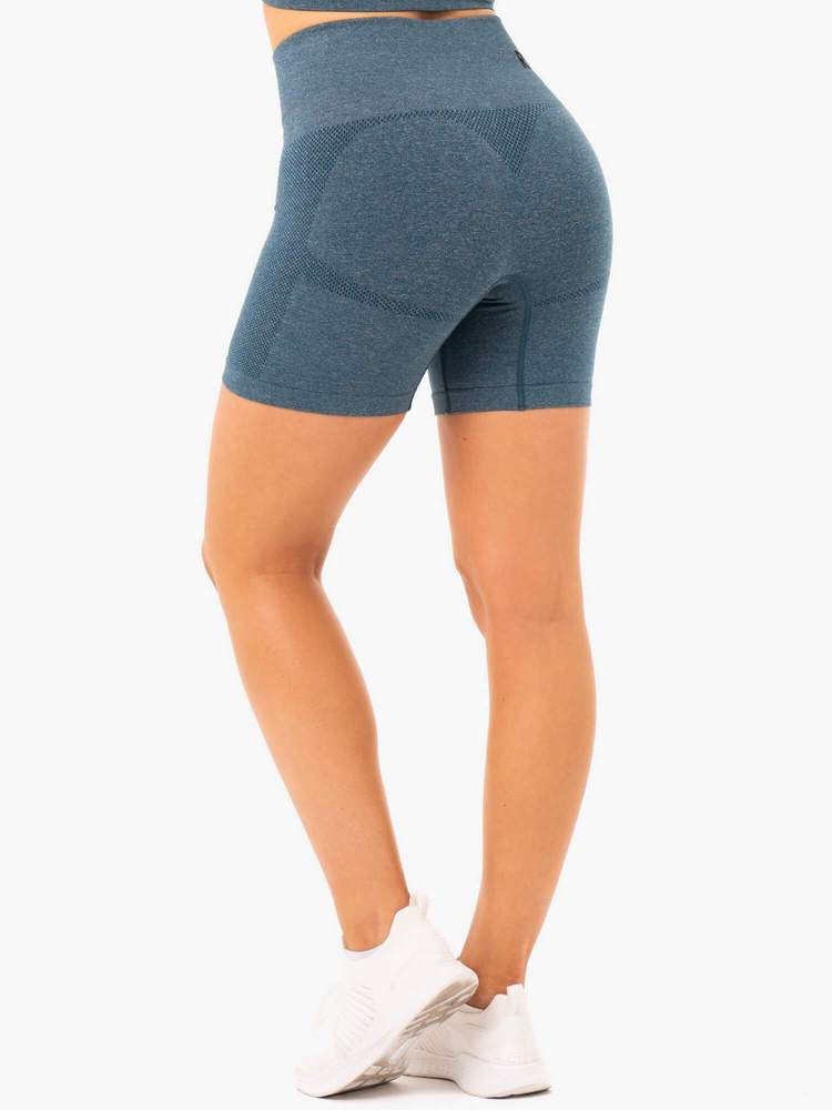 Ryderwear Seamless Staples Shorts - Teal Marl