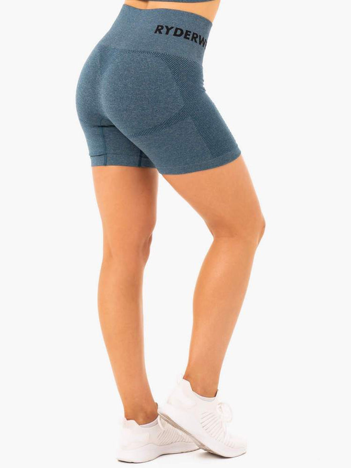 Ryderwear Seamless Staples Shorts - Teal Marl