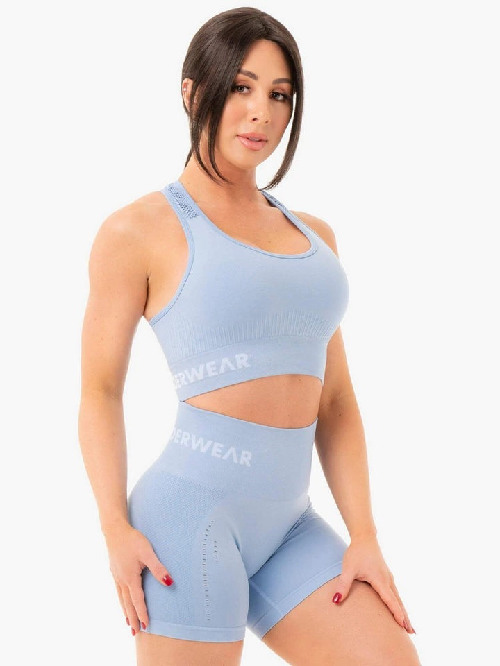 Ryderwear Seamless Staples Sports Bra - Denim Blue Marl