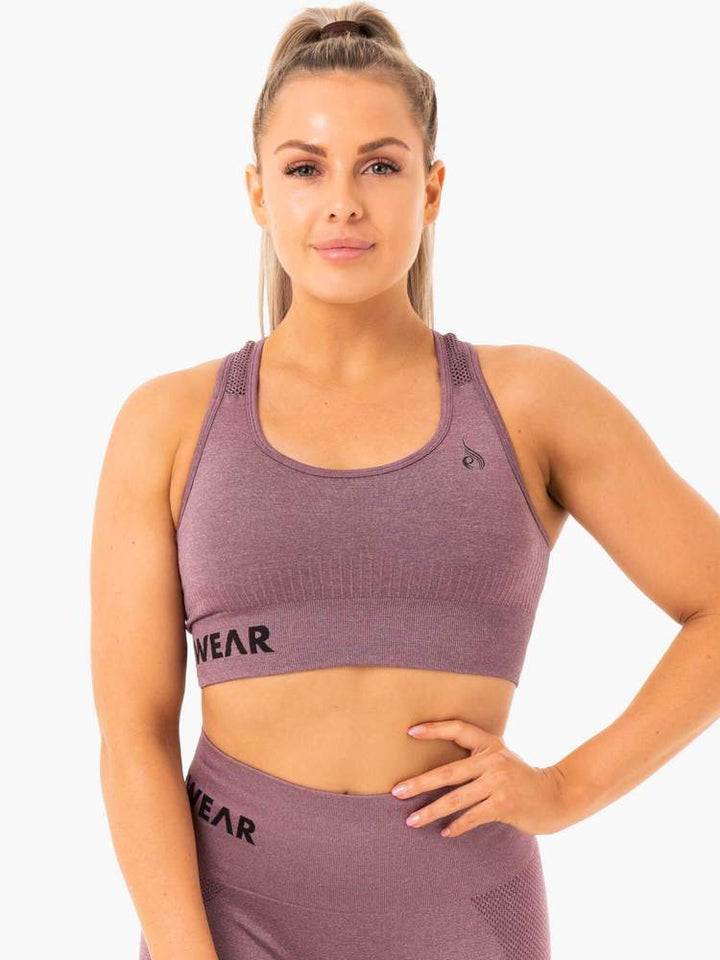 Ryderwear Seamless Staples Sports Bra - Purple Marl