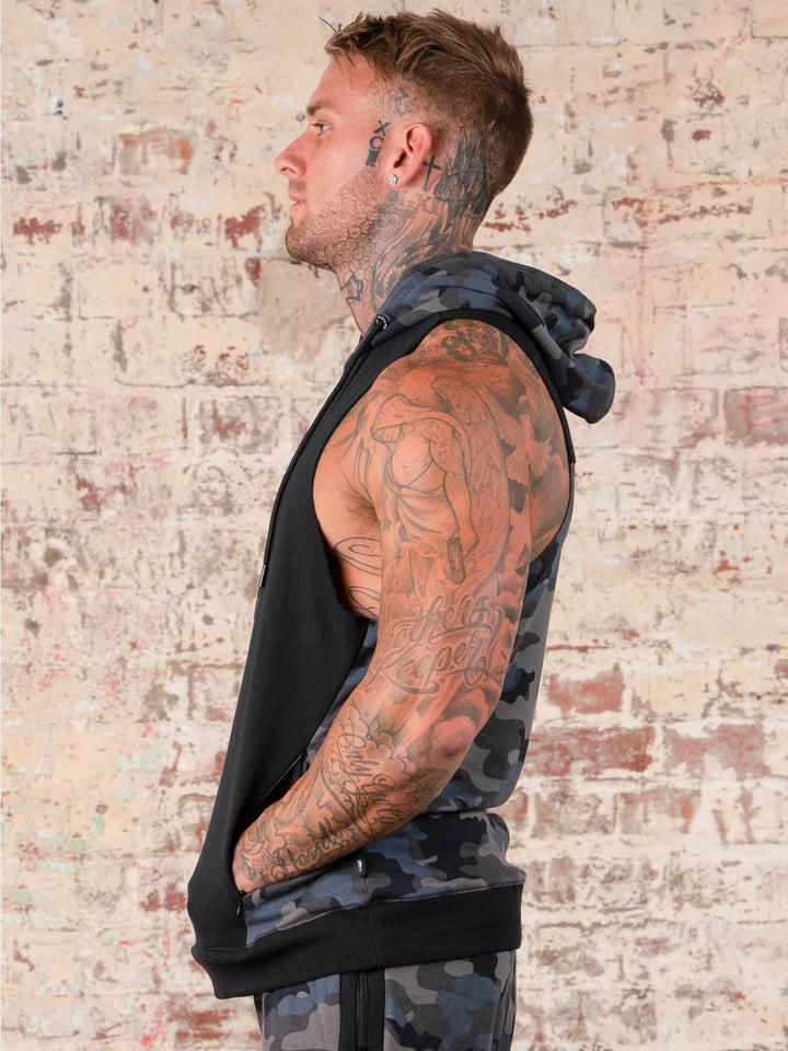 Ryderwear Camo Sleeveless Hoodie